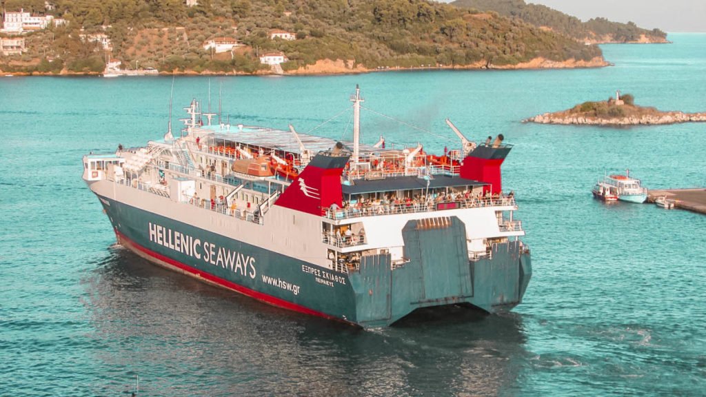 ferry transfer via athens