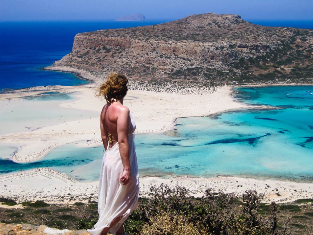 Balos beach in Crete one of the most famous