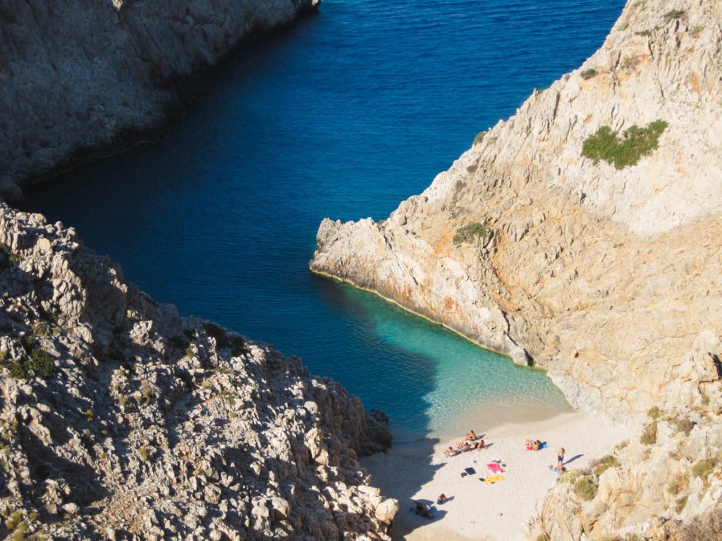 Seitan Limani bay. Crete's best small beach