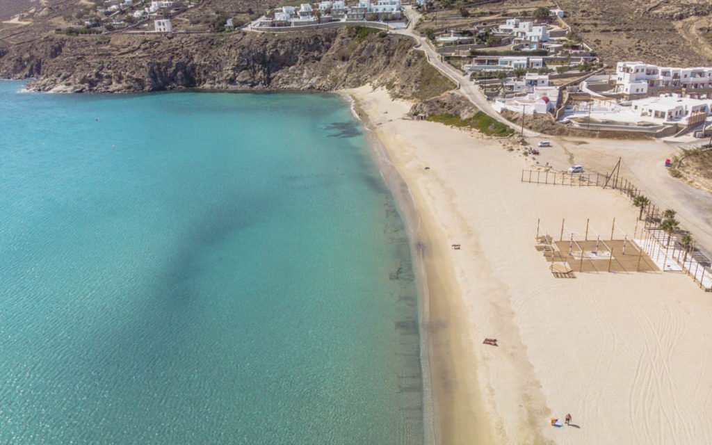 Kalo Livadi beach drone