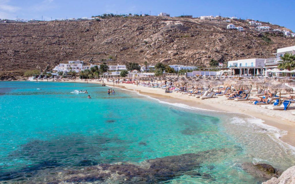 Psarou beach mykonos