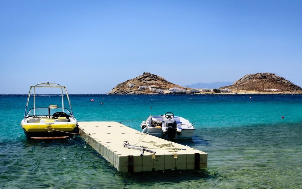 Water taxi in Mykonos